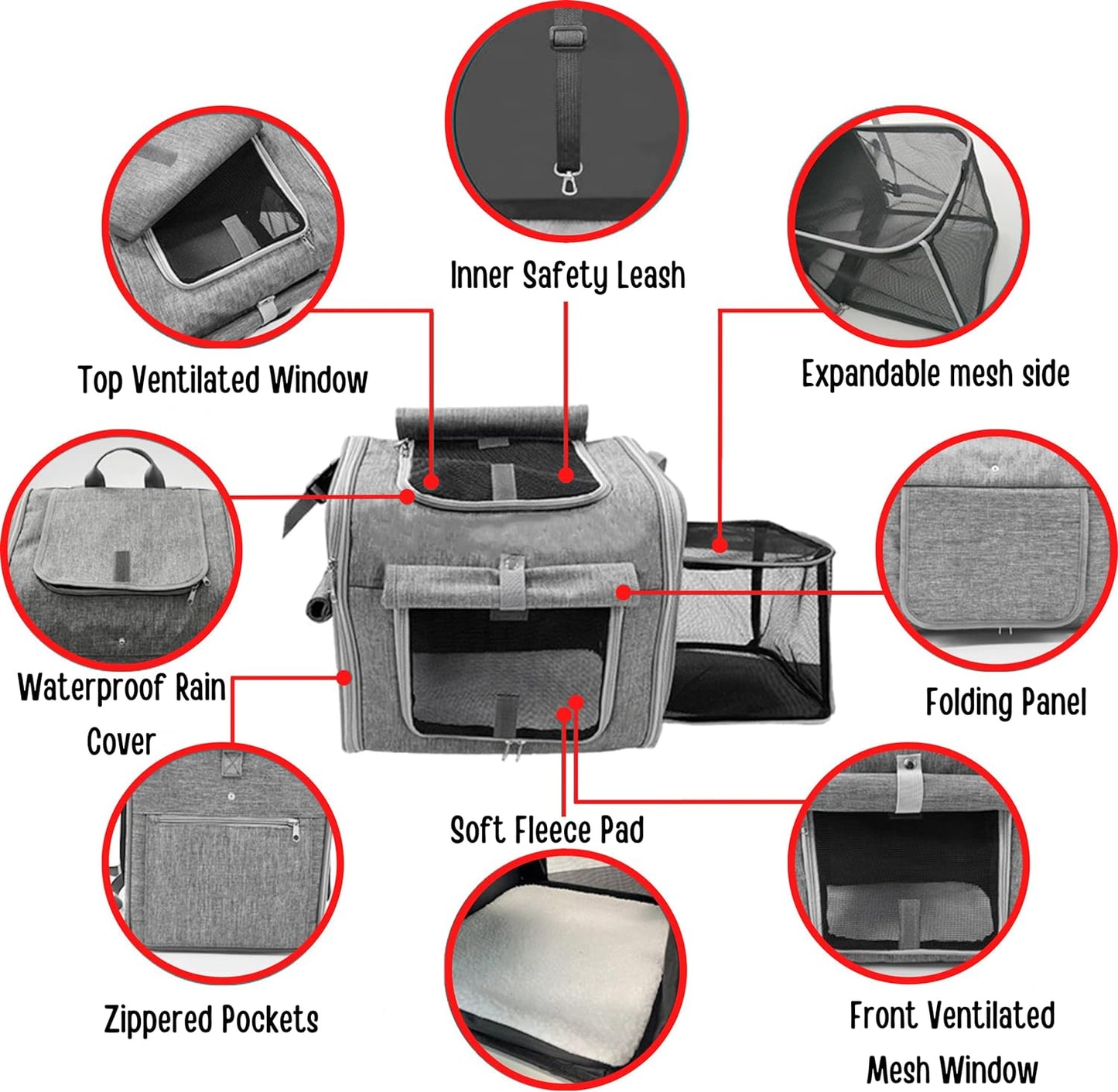 Cozy Cruiser Expandable Pet Bike Basket - Pink